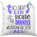 Wildtieraufzüchter Kissen mit Füllung 40x40 So Sieht Ein Richtig Cooler Wildtieraufzüchter Aus Geschenk Lustiger Spruch Geschenkidee (Grau) Grün Trendation