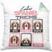 Cocker Spaniel Besitzer Kissen mit Füllung 40x40 Geschenk Lustiger Spruch Geschenkidee Cocker Spaniel Tricks Bleib (Grau) Grün Trendation