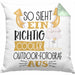 So Sieht Ein Richtig Cooler Outdoor-Fotograf Aus Kissen mit Füllung 40x40 Geschenk für Outdoor-Fotograf Geburtstag Geschenkdiee (Grau) Grün Trendation