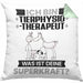 Tierphysiotherapeut Kissen mit Füllung 40x40 Geschenk für Tierphysiotherapeut Geburtstag Lustiger Spruch Was Ist Deine Superkraft (Grau) Grün Trendation