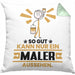 Maler Geschenk Kissen mit Füllung 40x40 So Gut Kann Nur Ein Maler Aussehen Geschenkidee (Grau) Grün Trendation