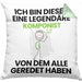 Komponist Geschenk Kissen mit Füllung 40x40 Lustige Geschenkidee Geburtstag für Komponist Ich Bin Dieser Legendäre Komponist Von Dem Alle Geredet Haben (Grau) Grün Trendation
