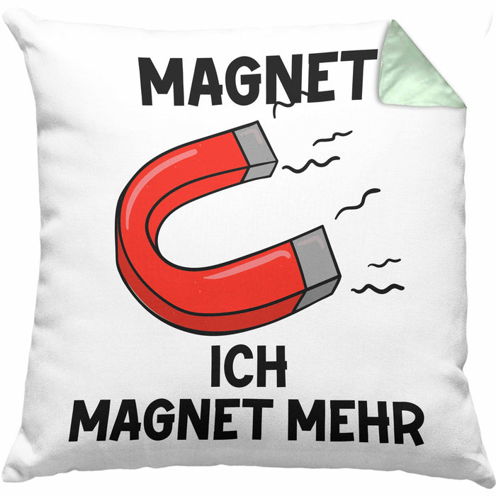 Dank Meme Kissen mit Füllung 40x40 Magnet Wortspiel Ich Magnet Mehr Geschenkidee Depressionen (Grau) Grün Trendation