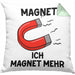 Dank Meme Kissen mit Füllung 40x40 Magnet Wortspiel Ich Magnet Mehr Geschenkidee Depressionen (Grau) Grün Trendation