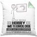 Hobbymeteorologe Geschenk Kissen mit Füllung 40x40 Ich Bin Hobbymeteorologe Aber Sag Doch Einfach Superheld Lustige Geschenkdiee für Hobbymeteorologe (Grau) Grün Trendation