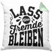 Schwarzer Humor Lass Uns Fremde Bleiben Kissen mit Füllung 40x40 Geschenk Kollegen Sarkasmus Ironie Geschenkidee für Männer Frauen (Grau) Grün Trendation