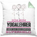 Yogalehrer Geschenk Kissen mit Füllung 40x40 Ich Bin Yogalehrer Aber Sag Doch Einfach Superheld Lustige Geschenkdiee für Yogalehrer (Grau) Grün Trendation