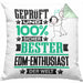 EDM-Enthusiast Geschenk Lustiger Spruch für EDM-Enthusiast Geschenkidee Bester EDM-Enthusiast Der WeltKissen mit Füllung 40x40 (Grau) Grün Trendation