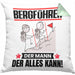 Bergführer Kissen mit Füllung 40x40 Geschenk für Bergführer Der Mann Der Alles Kann Geschenkidee zum Geburtstag (Grau) Grün Trendation