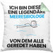 Meeresbiologe Geschenk Kissen mit Füllung 40x40 Lustige Geschenkidee Geburtstag für Meeresbiologe Ich Bin Dieser Legendäre Meeresbiologe Von Dem Alle Geredet Haben (Grau) Grün Trendation