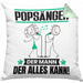 Popsänger Kissen mit Füllung 40x40 Geschenk für Popsänger Der Mann Der Alles Kann Geschenkidee zum Geburtstag (Grau) Grün Trendation
