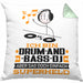 Drum-and-Bass-DJ Geschenk Kissen mit Füllung 40x40 Ich Bin Drum-and-Bass-DJ Aber Sag Doch Einfach Superheld Lustige Geschenkdiee für Drum-and-Bass-DJ (Grau) Grün Trendation