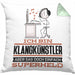 Klangkünstler Geschenk Kissen mit Füllung 40x40 Ich Bin Klangkünstler Aber Sag Doch Einfach Superheld Lustige Geschenkdiee für Klangkünstler (Grau) Grün Trendation