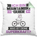 Mountainbike-Guide Kissen mit Füllung 40x40 Geschenk für Mountainbike-Guide Geburtstag Lustiger Spruch Was Ist Deine Superkraft (Grau) Grün Trendation