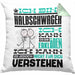 Halbschwager Geschenk Kaffee-Kissen mit Füllung 40x40 Geschenkidee für Halbschwager Ich Bin Halbschwager Ich Kann Es Dir Erklären Jedoch Nicht Für Dich Verstehen Spruch Lustig (Grau) Grün Trendation