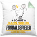 Fußballspieler Geschenk Kissen mit Füllung 40x40 So Gut Kann Nur Ein Fußballspieler Aussehen Geschenkidee (Grau) Grün Trendation