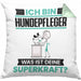Hundepfleger Kissen mit Füllung 40x40 Geschenk für Hundepfleger Geburtstag Lustiger Spruch Was Ist Deine Superkraft (Grau) Grün Trendation