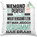 Wildtierschützer Geschenk Kissen mit Füllung 40x40 Lustige Geschenkidee für Wildtierschützer Geburtstag Niemand Ist Perfekt Aber Als Wildtierschützer Ist Man Nah Dran (Grau) Grün Trendation