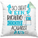 Aquarist Kissen mit Füllung 40x40 So Sieht Ein Richtig Cooler Aquarist Aus Geschenk Lustiger Spruch Geschenkidee (Grau) Grün Trendation
