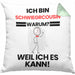 Schwiegercousin Geschenk Kissen mit Füllung 40x40 Lustiger Spruch Ich Bin Schwiegercousin Warum Weil Ich Es Kann Geschenkidee Bester Schwiegercousin Geburtstag (Grau) Grün Trendation