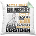 Curlingspieler Geschenk Kaffee-Kissen mit Füllung 40x40 Geschenkidee für Curlingspieler Ich Bin Curlingspieler Ich Kann Es Dir Erklären Jedoch Nicht Für Dich Verstehen Spruch Lustig (Grau) Grün Trendation