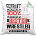 Wrestler Geschenk Lustiger Spruch für Wrestler Geschenkidee Bester Wrestler Der WeltKissen mit Füllung 40x40 (Grau) Grün Trendation