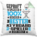 Keyboard-Spieler Geschenk Lustiger Spruch für Keyboard-Spieler Geschenkidee Bester Keyboard-Spieler Der WeltKissen mit Füllung 40x40 (Grau) Grün Trendation