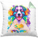 Border Collies Besitzer Farbe Love Kissen mit Füllung 40x40 Geschenk Lustiger Spruch Geschenkidee Border Collies Besitzerin (Grau) Grün Trendation
