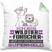 Wildtierforscher Geschenk Kissen mit Füllung 40x40 Ich Bin Wildtierforscher Aber Sag Doch Einfach Superheld Lustige Geschenkdiee für Wildtierforscher (Grau) Grün Trendation