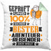 Abenteurreisender Geschenk Lustiger Spruch für Abenteurreisender Geschenkidee Bester Abenteurreisender Der WeltKissen mit Füllung 40x40 (Grau) Grün Trendation