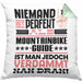 Mountainbike-Guide Geschenk Kissen mit Füllung 40x40 Lustige Geschenkidee für Mountainbike-Guide Geburtstag Niemand Ist Perfekt Aber Als Mountainbike-Guide Ist Man Nah Dran (Grau) Grün Trendation