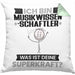 Musikwissenschaftler Kissen mit Füllung 40x40 Geschenk für Musikwissenschaftler Geburtstag Lustiger Spruch Was Ist Deine Superkraft (Grau) Grün Trendation