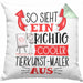 Tierkunst-Maler Kissen mit Füllung 40x40 So Sieht Ein Richtig Cooler Tierkunst-Maler Aus Geschenk Lustiger Spruch Geschenkidee (Grau) Grün Trendation