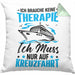 Kreuzfahrt Geschenk Kissen mit Füllung 40x40 Verkündung Geschenkidee für Kreuzfahrt-Fans Schiff (Grau) Grün Trendation