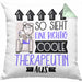 Therapeutin Geschenk Kissen mit Füllung 40x40 Lustig Geschenkidee für Therapeutin Geburtstag So Sieht Eine Richtig Coole Therapeutin Aus Frauen Spruch (Grau) Grün Trendation