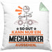Mechaniker Geschenk Kissen mit Füllung 40x40 So Gut Kann Nur Ein Mechaniker Aussehen Geschenkidee (Grau) Grün Trendation