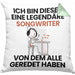 Songwriter Geschenk Kissen mit Füllung 40x40 Lustige Geschenkidee Geburtstag für Songwriter Ich Bin Dieser Legendäre Songwriter Von Dem Alle Geredet Haben (Grau) Grün Trendation