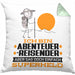 Abenteurreisender Geschenk Kissen mit Füllung 40x40 Ich Bin Abenteurreisender Aber Sag Doch Einfach Superheld Lustige Geschenkdiee für Abenteurreisender (Grau) Grün Trendation