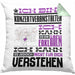 Konzertveranstalter Geschenk Kissen mit Füllung 40x40 Lustige Geschenkdiee für einen Konzertveranstalter Geburtstag Ich Bin Konzertveranstalter Ich Kann Es Dir Erklären Aber Nicht Für Dich Verstehen (Grau) Grün Trendation