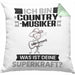 Country-Musiker Kissen mit Füllung 40x40 Geschenk für Country-Musiker Geburtstag Lustiger Spruch Was Ist Deine Superkraft (Grau) Grün Trendation