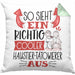 Haustier-Tätowierer Kissen mit Füllung 40x40 So Sieht Ein Richtig Cooler Haustier-Tätowierer Aus Geschenk Lustiger Spruch Geschenkidee (Grau) Grün Trendation