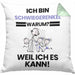 Schwiegerenkel Geschenk Kissen mit Füllung 40x40 Lustiger Spruch Ich Bin Schwiegerenkel Warum Weil Ich Es Kann Geschenkidee Bester Schwiegerenkel Geburtstag (Grau) Grün Trendation