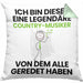 Country-Musiker Geschenk Kissen mit Füllung 40x40 Lustige Geschenkidee Geburtstag für Country-Musiker Ich Bin Dieser Legendäre Country-Musiker Von Dem Alle Geredet Haben (Grau) Grün Trendation