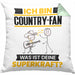Country-Fan Kissen mit Füllung 40x40 Geschenk für Country-Fan Geburtstag Lustiger Spruch Was Ist Deine Superkraft (Grau) Grün Trendation