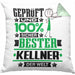 Kellner Geschenk Lustiger Spruch für Kellner Geschenkidee Bester Kellner Der WeltKissen mit Füllung 40x40 (Grau) Grün Trendation