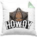 Lustige Kissen mit Füllung 40x40 für Line Dance Fans Howdy Cowboy Geschenkidee (Grau) Grün Trendation