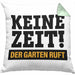 Keine Zeit Kissen mit Füllung 40x40 mit Spruch Garten Hobbygärtner Geschenk Lustig Gärtnerin Geschenkidee Gärtner (Grau) Grün Trendation