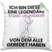 Stand-Up-Paddler Geschenk Kissen mit Füllung 40x40 Lustige Geschenkidee Geburtstag für Stand-Up-Paddler Ich Bin Dieser Legendäre Stand-Up-Paddler Von Dem Alle Geredet Haben (Grau) Grün Trendation