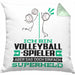 Volleyballspieler Geschenk Kissen mit Füllung 40x40 Ich Bin Volleyballspieler Aber Sag Doch Einfach Superheld Lustige Geschenkdiee für Volleyballspieler (Grau) Grün Trendation