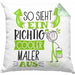 Maler Kissen mit Füllung 40x40 Geschenk So Sieht Ein RIchtig Cooler Maler Aus Geschenkidee Lustiger Spruch Geburtstag (Grau) Grün Trendation